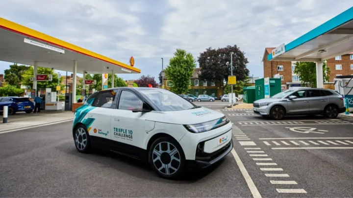 Imagem carro elétrico da Shell