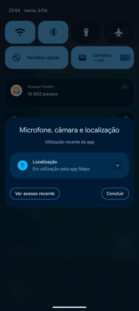 Android ponto azul localização