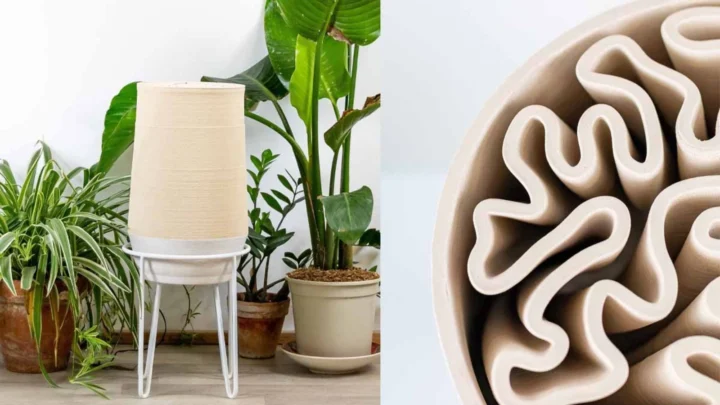 Imagem de ar condicionado que utiliza terracota impressa em 3D