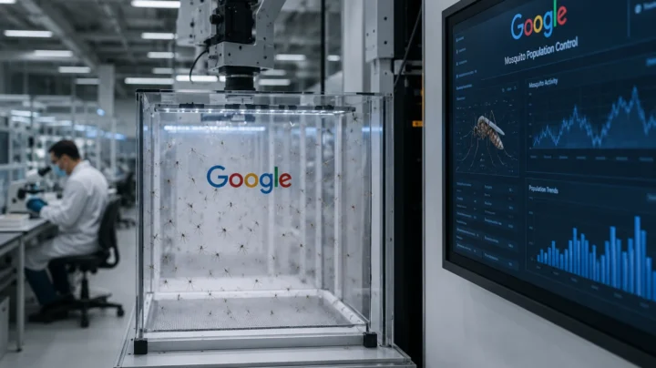 Ilustração projeto Debug da Google que vai libertar milhões de mosquitos macho