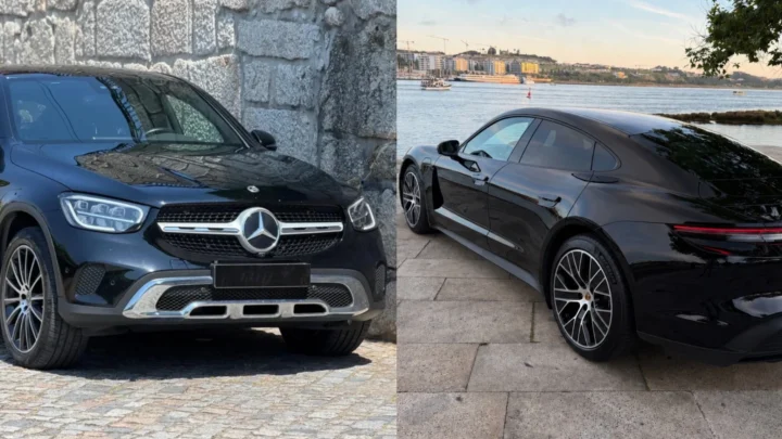 Ilustração de carros d eluxo à venda no OLX