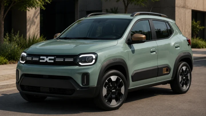 Ilustração Dacia Spring 2026 - Imagem feita por IA