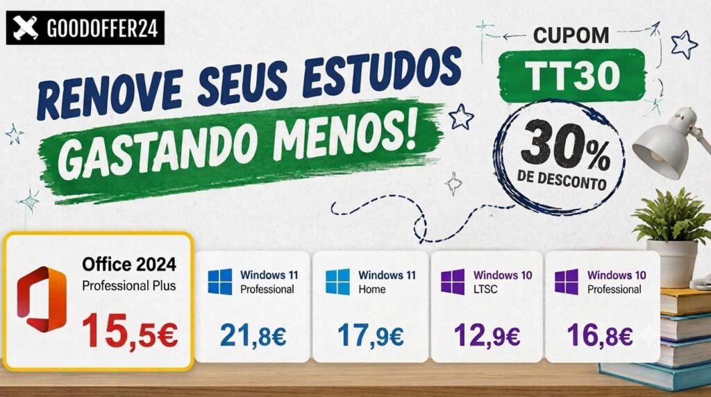 O portátil novo veio sem Office? A solução custa 15,5€