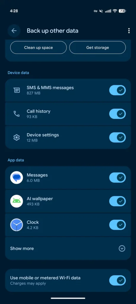 Android Google documentos backups segurança