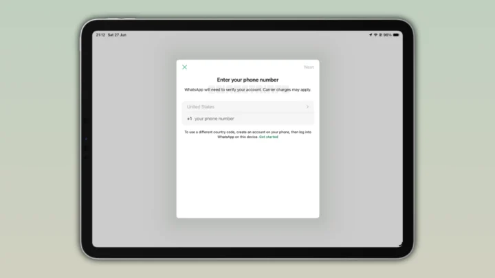 WhatsApp iPad dispositivo principal
