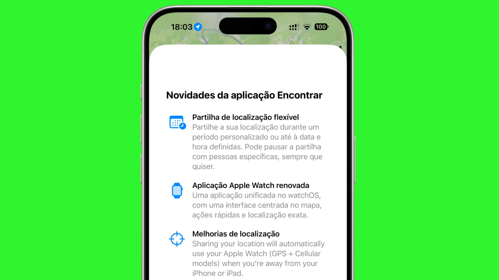 iOS 27 vai tornar a partilha de localização muito mais inteligente para quem usa Apple Watch
