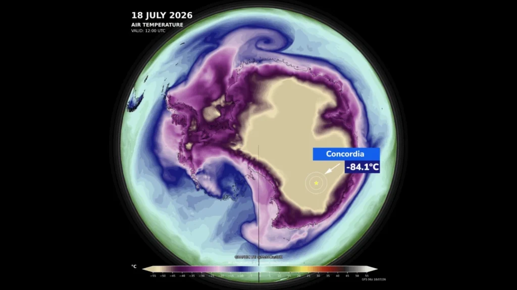 Frio extremo na Antártida: estação Concordia registou impressionantes -84,1 °C