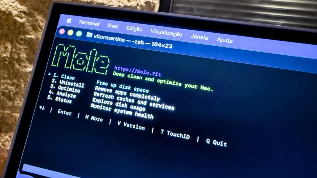 Mole: a ferramenta gratuita que promete limpar, otimizar e monitorizar o macOS