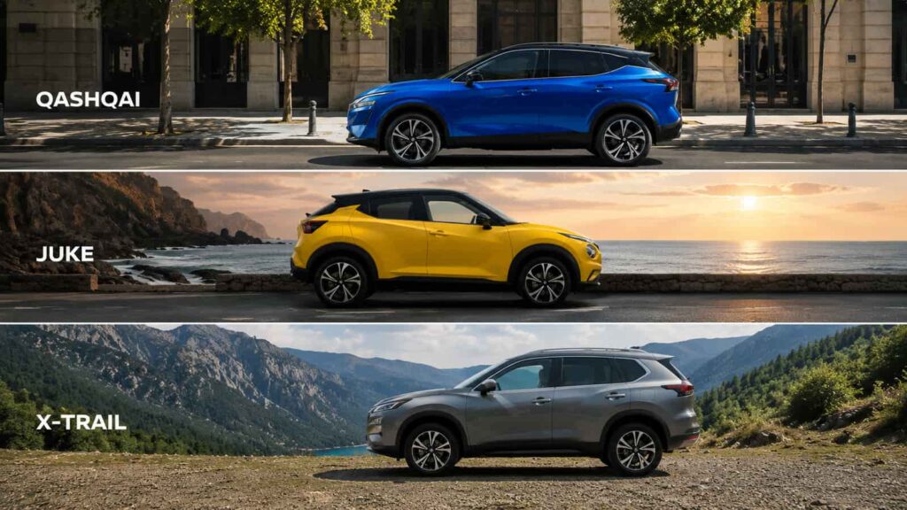 Qashqai, Juke, X-Trail: um SUV Nissan para cada vida