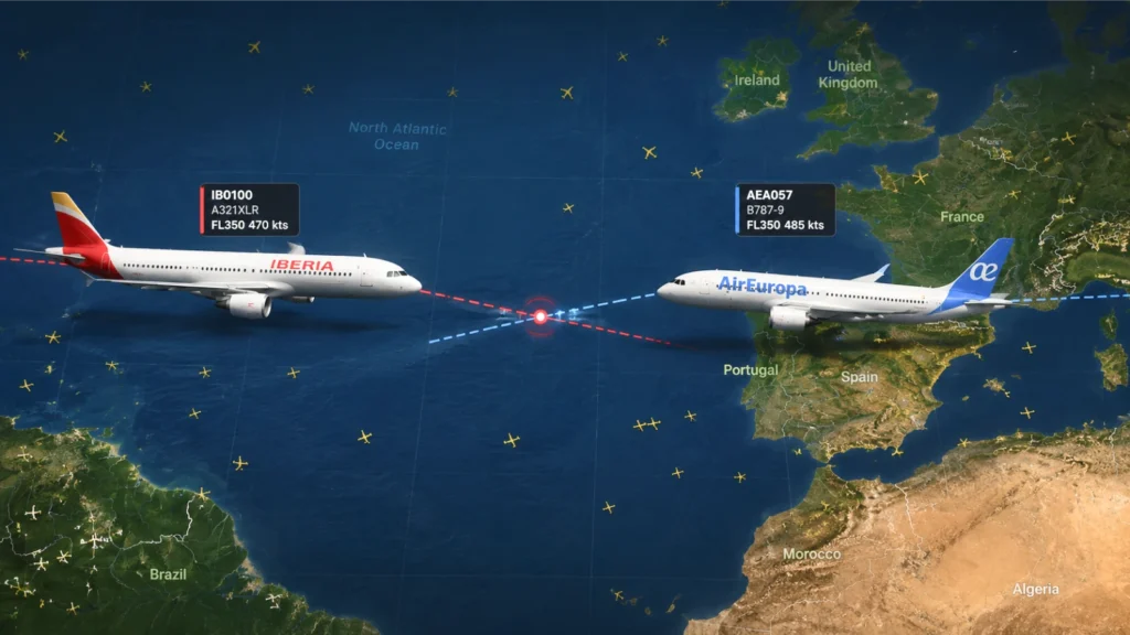 Dois aviões quase colidiram sobre o Atlântico. Foi esta tecnologia que evitou uma tragédia