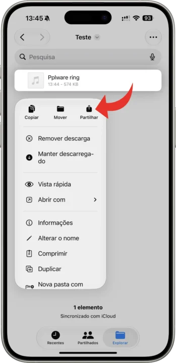 Imagem de MP3 como toque no iPhone