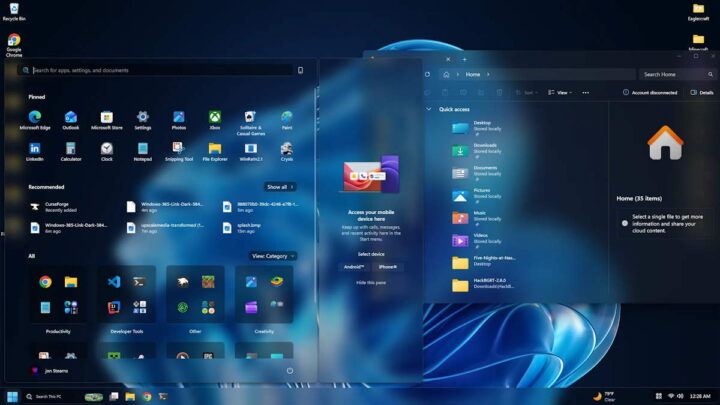 Windows 11 Liquid Glass Microsoft