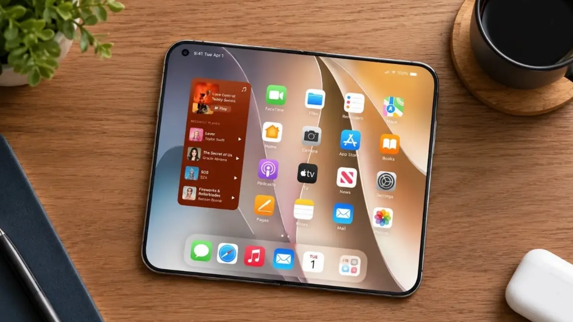 iPhone Ultra Apple Pencil dobrável