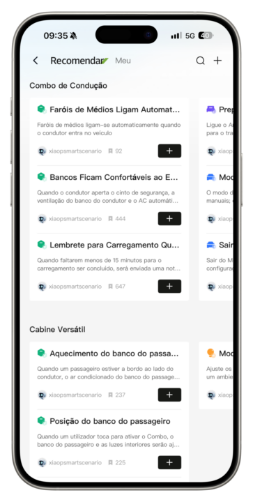 A aplicação móvel da XPENG funciona praticamente como uma extensão do próprio veículo, concentrando num único local todas as informações e funções mais importantes.