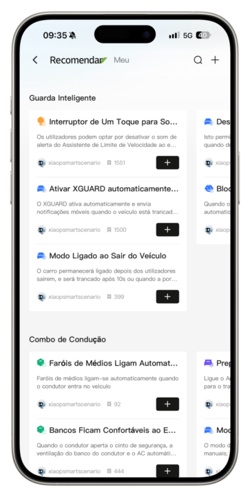 A aplicação móvel da XPENG funciona praticamente como uma extensão do próprio veículo, concentrando num único local todas as informações e funções mais importantes.