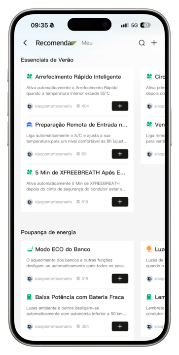 A aplicação móvel da XPENG funciona praticamente como uma extensão do próprio veículo, concentrando num único local todas as informações e funções mais importantes.