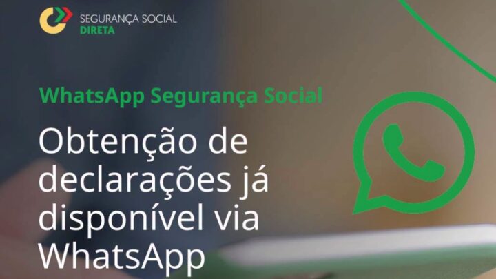 Segurança Social: pode obter declarações oficiais através do WhatsApp