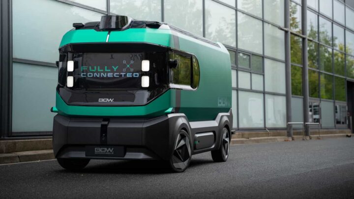 Stellantis apresentou uma caixa sobre rodas que não precisa de condutor, o BOW