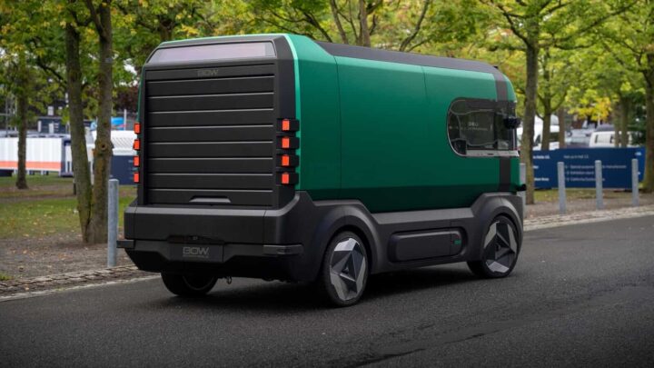 Stellantis apresentou uma caixa sobre rodas que não precisa de condutor, o BOW