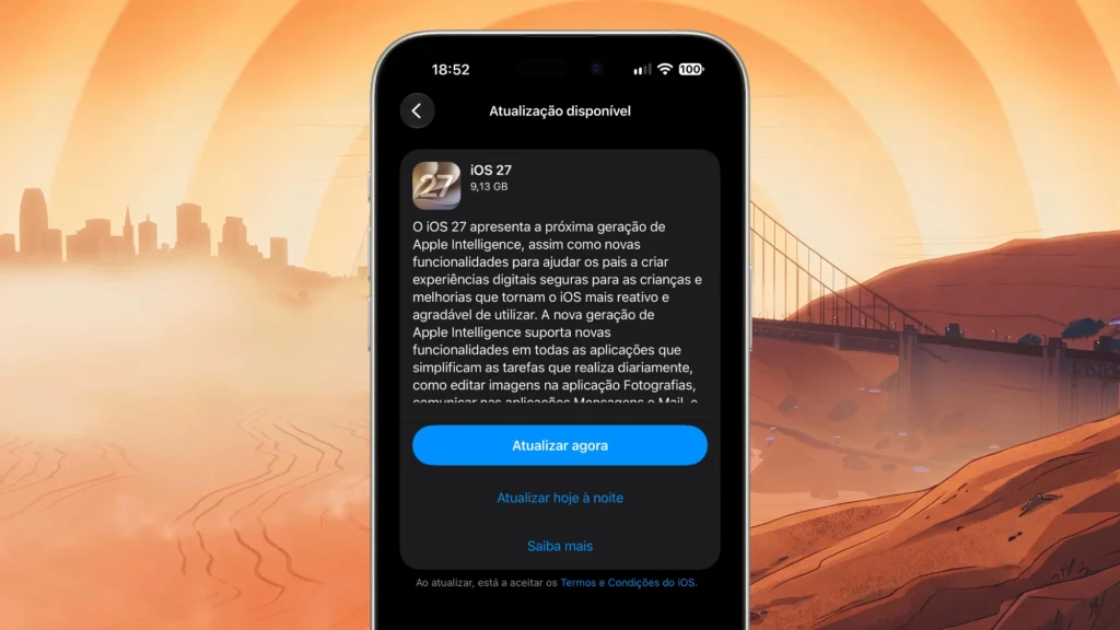iOS 27 já está disponível para todos