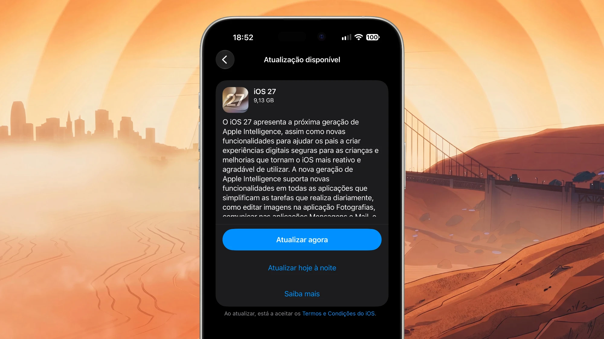 iOS 27 já está disponível para todos
