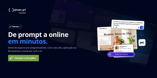 E se pudesse criar uma aplicação apenas a conversar com uma IA?