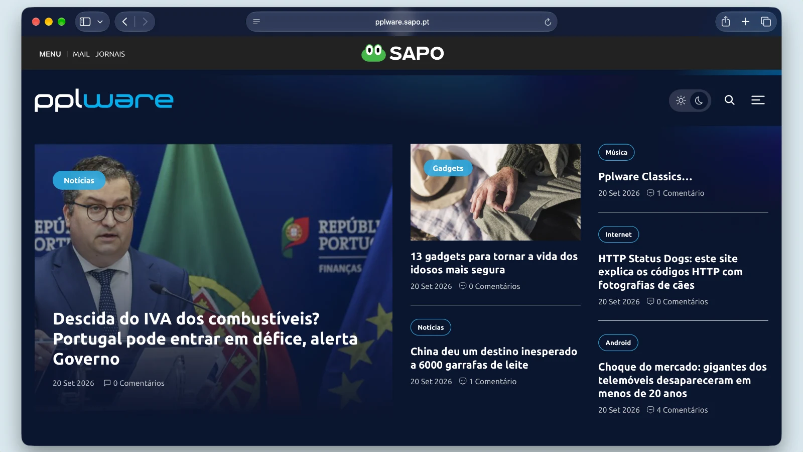 O Pplware está diferente. Mais moderno, mais completo e feito para si