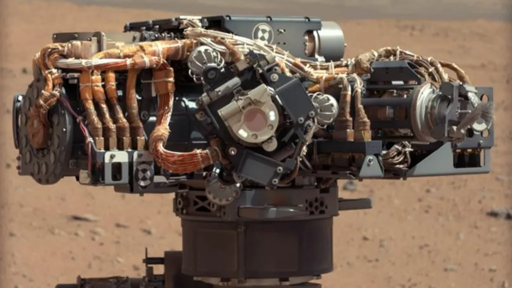 Imagem da câmara MAHLI da Curiosity em Marte