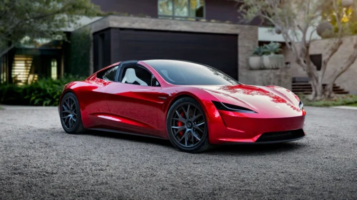 Ilustração Tesla Roadster
