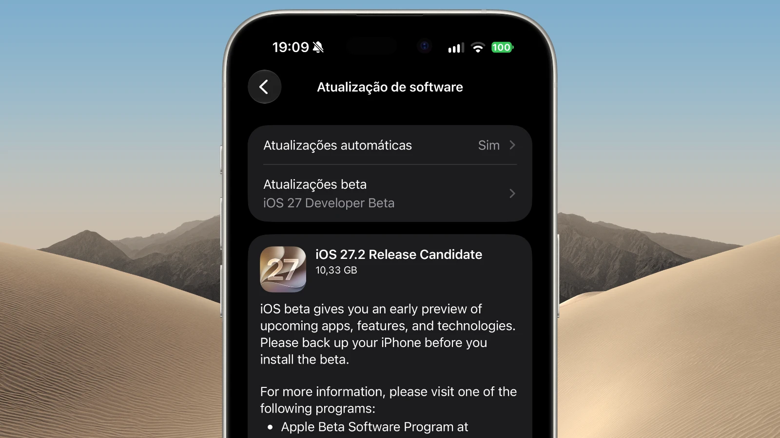 Apple lança iOS 27.2 RC: conheça as novidades para o iPhone