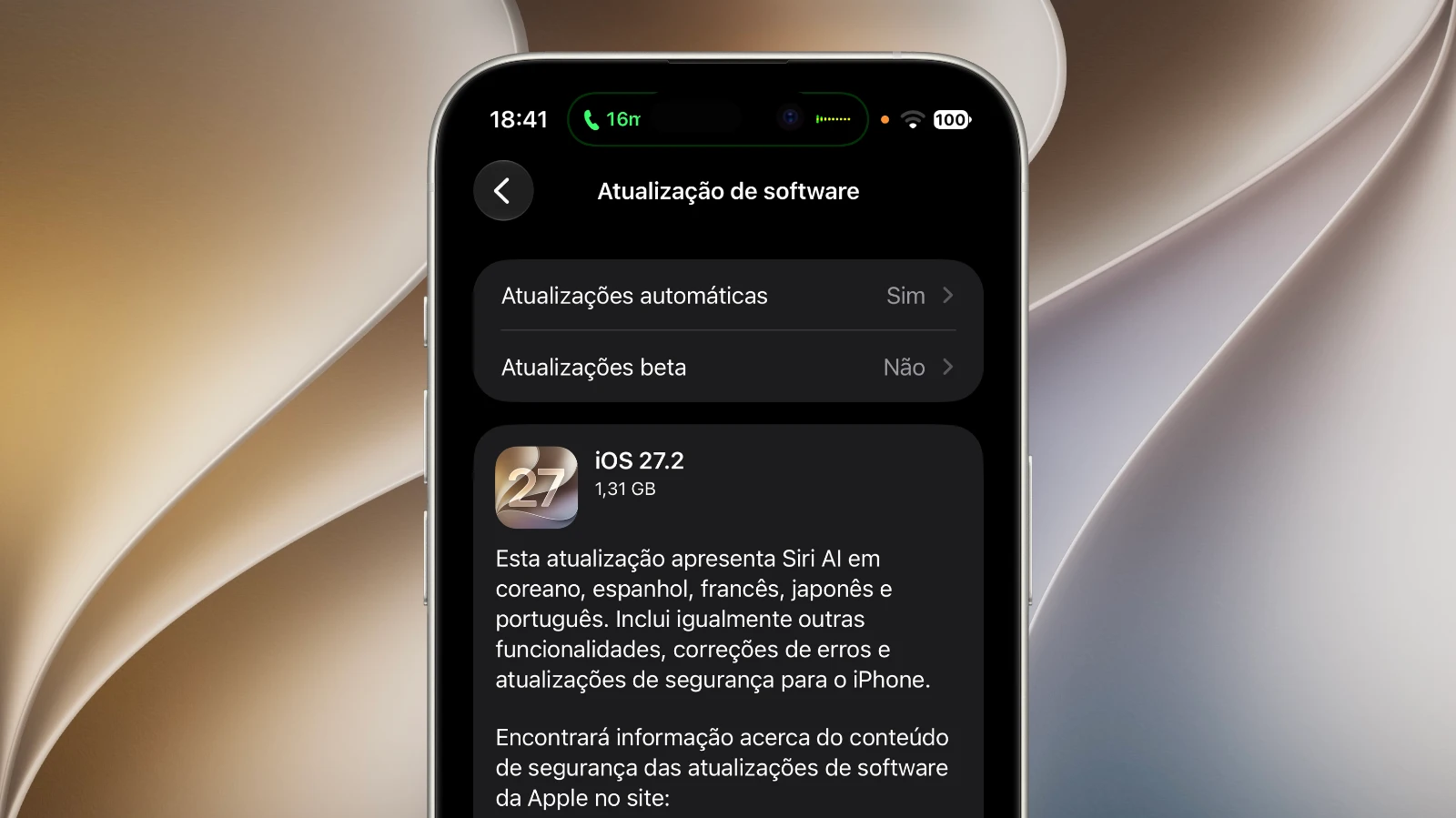 Apple lança o iOS 27.2 para trazer mais funcionalidades ao seu iPhone