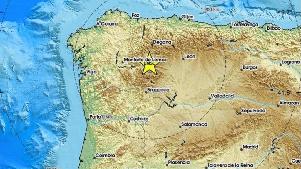 Sismo de magnitude 4,2 sentido no Norte de Portugal