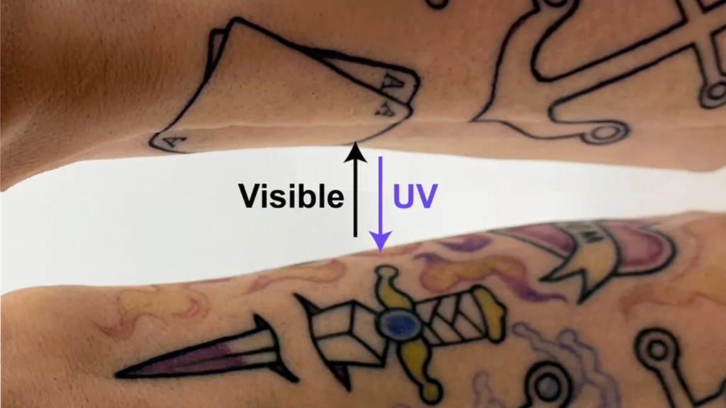 Tatuagens com modo discreto? Esta tinta “liga-se” com luz