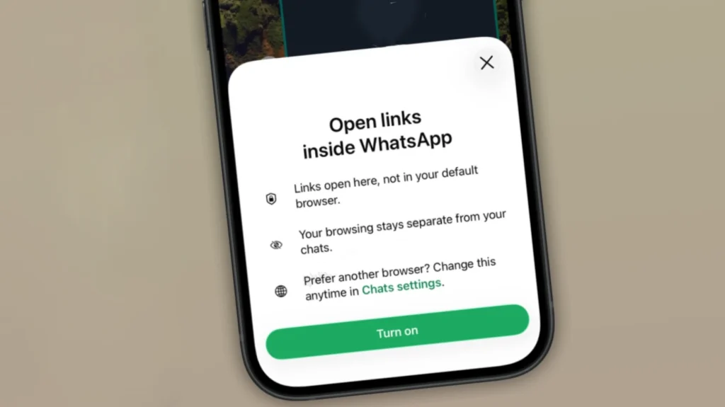 WhatsApp prepara novidade no iPhone para abrir links sem sair da aplicação