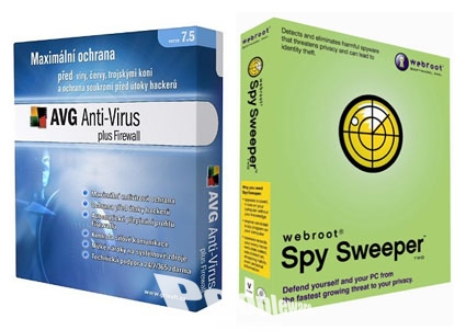 Spy Sweeper 5.5 e AVG Pro 7.5