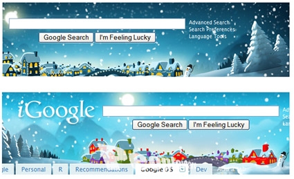 iGoogle de Natal