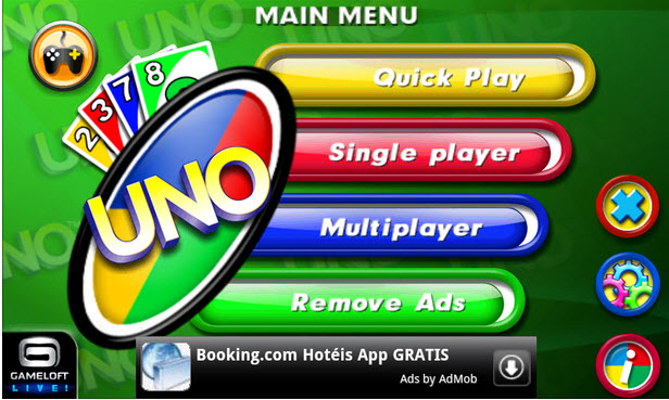 Jogo UNO está disponível gratuitamente para Android